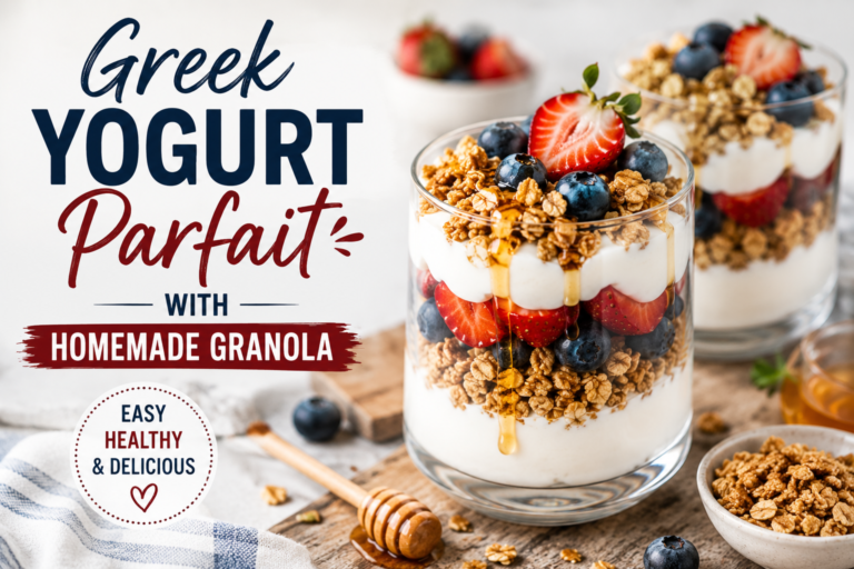 Greek Yogurt Parfait with Homemade Granola