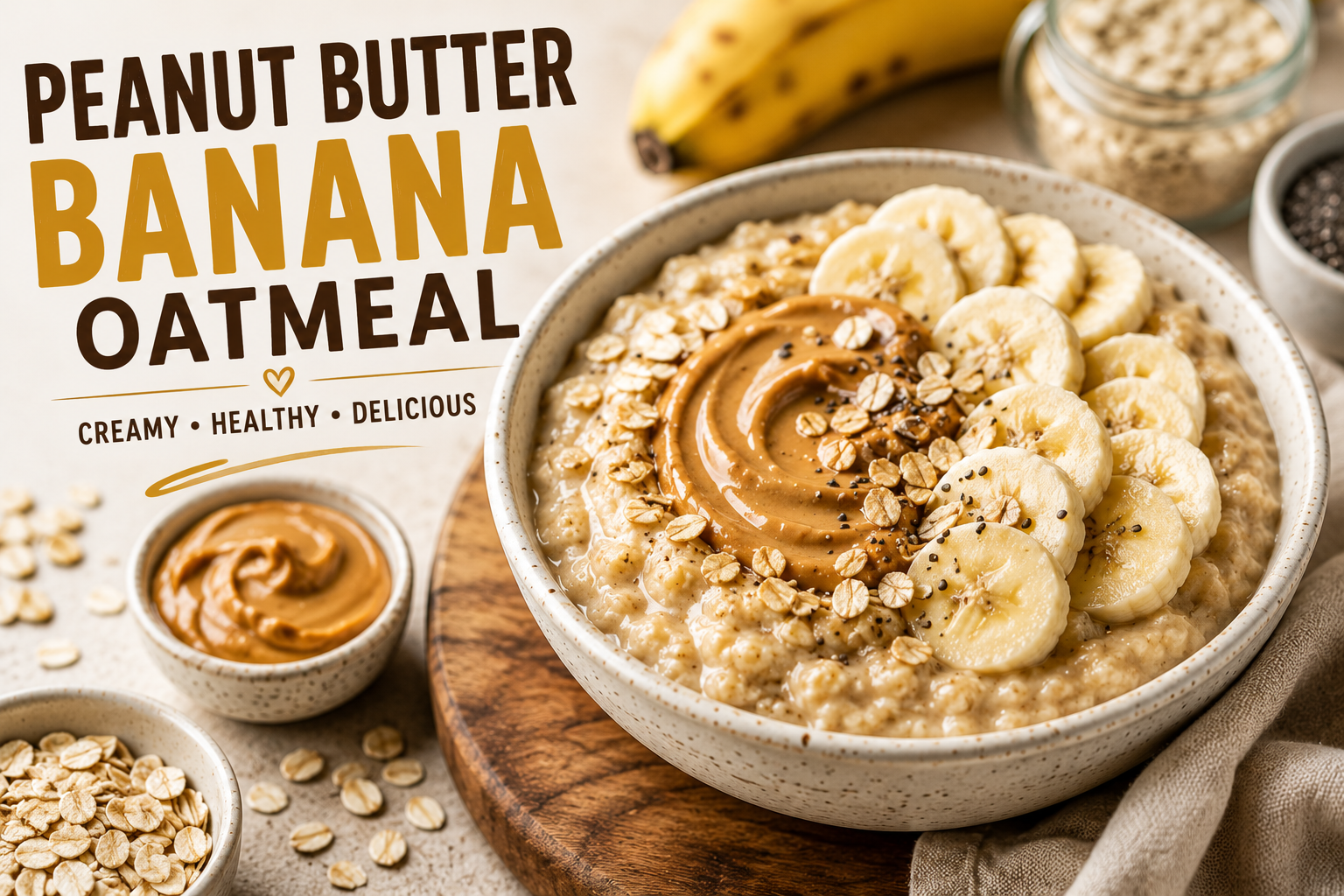 Peanut Butter Banana Oatmeal