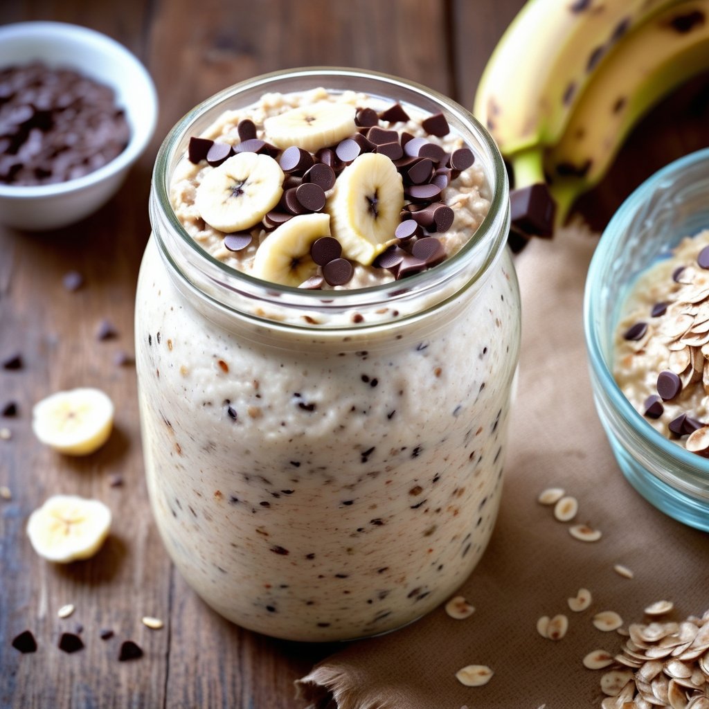 Peanut Butter Banana Overnight Oats