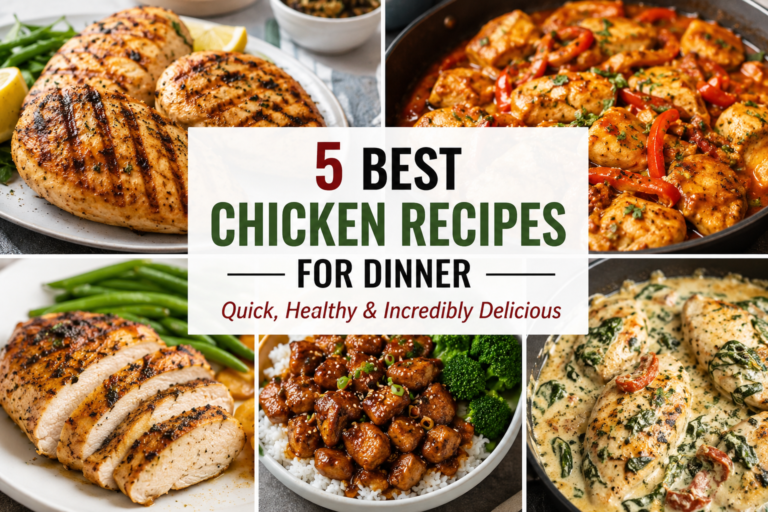 5 Best Chicken Recipes for Dinner – Quick, Healthy & Incredibly Delicious